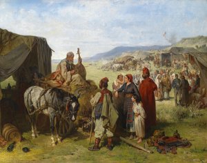 Accampamento in Dalmazia da Eugen Adam